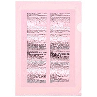 【アウトレット】アスクル　高透明カラークリアーホルダー　10　レッド　94164　1袋（10枚入）