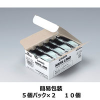 カシオ CASIO ネームランド テープ 透明タイプ 幅18mm 透明ラベル 黒文字 10個 8m巻 XR-18X-5P-E