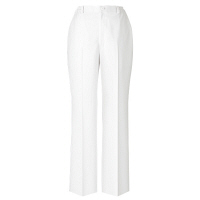 美脚パンツ ノータック ホワイト PO-2025 ホワイト M　オンワード　白衣　（取寄品）