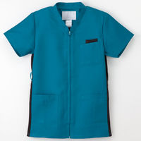 ナガイレーベン 男女兼用上衣 ターコイズ S RT-5072 1枚　スクラブ