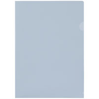 アスクル　カラークリアーホルダー　A4　10枚　不透明タイプ　ブルー　青　ファイル オリジナル