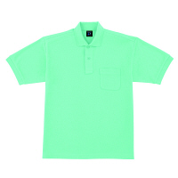 自重堂 半袖ポロシャツ 男女兼用 ミントグリーン L 47614（取寄品）