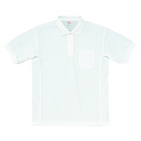 自重堂 半袖ポロシャツ 男女兼用 ホワイト S 47664（取寄品）