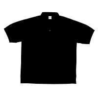 自重堂 半袖ポロシャツ 男女兼用 ブラック SS 47664（取寄品）