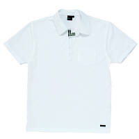 自重堂 半袖ポロシャツ 男女兼用 ホワイト LL 85214（取寄品）