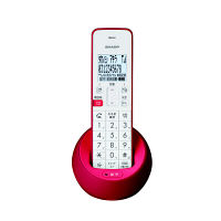 シャープ デジタルコードレス電話機（子機1台） 赤 JD-S08CL-R