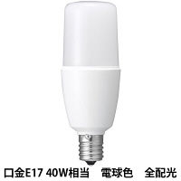 ヤザワコーポレーション（YAZAWA）　T形　LED電球 40W形 E17 電球色 LDT5LGE17