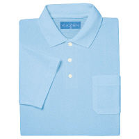 KAZEN（カゼン） ポロシャツ（半袖） サックス 3L 232-21 1着（直送品）
