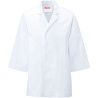 KAZEN（カゼン） 男性用衿付き調理衣七分袖 ホワイト 3L 313-60 1着（直送品）
