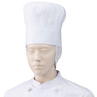 KAZEN（カゼン） メッシュ付きコック帽 ホワイト L 471-60 1枚（直送品）