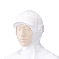 KAZEN（カゼン） フード帽子（ケープ付き） ホワイト L 484-69 1枚（直送品）