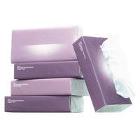 ティッシュペーパー 150組（5個入）×16パック オリジナルソフトパックティッシュ レギュラーサイズ ヴォイドパープル （FSC認証紙）1ケース オリジナル