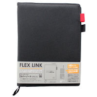 【アウトレット】アスカ FLEX LINK カバーノート（フラット） Ｂ5 ブラック １冊 CN010BK
