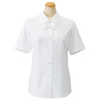 セロリー（Selery） 半袖ブラウス ホワイト 7号 S-36008 1着（直送品）