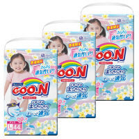 【アウトレット】大王製紙 グーンやわらかパンツＬサイズ女の子４４枚 1ケース（132枚：44枚入×3パック）