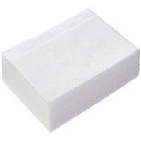 イデシギョー　4つ折りナプキン　長方形タイプ 白無地 1袋（125枚入）