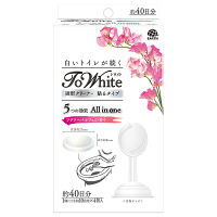 【アウトレット】トワイト 固形クリーナー 貼るタイプ フラワーパルフェの香り 1箱（4個入） トイレ芳香洗浄剤 アース製薬