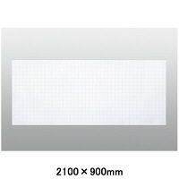 暗線入り薄型マグネットホワイトボードシート（超特大） 900×1800mm