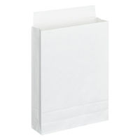 「現場のチカラ」 スーパーバッグ 宅配袋（紙製） 白 中サイズ 封かんシール付 1セット（200枚：100枚×2）  オリジナル