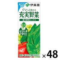 伊藤園 充実野菜 緑の野菜ミックス エコパック（紙パック）200ml 1セット（48本）【野菜ジュース】