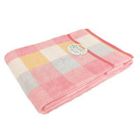 オーガニックコットンタオル オーガニックルフラン バスタオル ピンク 1枚 約60×120cm 林