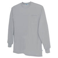 AITOZ（アイトス） ユニセックス 大きいサイズ 長袖Tシャツ（ポケット付） グレー 4L AZ-10575 1着（直送品）