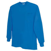 AITOZ（アイトス） ユニセックス 大きいサイズ 長袖Tシャツ（ポケット付） ロイヤルブルー 5L AZ-10575 1着（直送品）