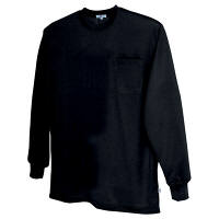 AITOZ（アイトス） ユニセックス 大きいサイズ 長袖Tシャツ（ポケット付） ブラック 3L AZ-10575 1着（直送品）