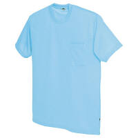 AITOZ（アイトス） ユニセックス 大きいサイズ 半袖Tシャツ（ポケット付） サックス LL AZ-10576 1着（直送品）