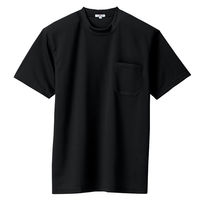 AITOZ(アイトス) ユニセックス 半袖Tシャツ（ポケット付） ブラック AZ-10576