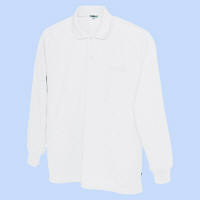 AITOZ（アイトス） ユニセックス 大きいサイズ 吸汗速乾（クールコンフォート） 長袖ポロシャツ ホワイト 6L AZ-10578（直送品）