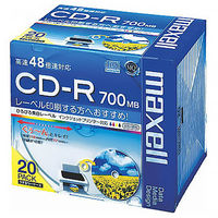 マクセル CD-R700MB 5mmプラケース CDR700S.WP.S1P20S 1パック（20枚入）