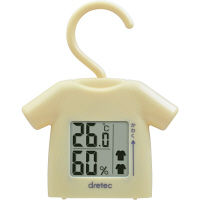 【アウトレット】ドリテック 部屋干し番温湿度計 イエロー O-262YE 1個