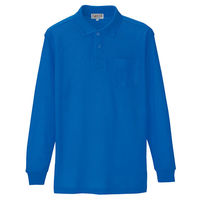 AITOZ（アイトス） ユニセックス 小さいサイズ 長袖ポロシャツ ブルー 3S AZ-7614 1着（直送品）