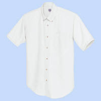 AITOZ（アイトス） ユニセックス 小さいサイズ 半袖オックスボタンダウンシャツ ホワイト SS AZ-7823（直送品）