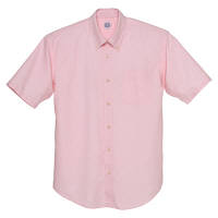 AITOZ（アイトス） ユニセックス 大きいサイズ 半袖オックスボタンダウンシャツ ピンク 5L AZ-7823（直送品）
