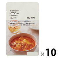 【まとめ買いセット】無印良品 素材を生かしたカレー イエロー 180g(1人前) 1セット（10袋） 良品計画