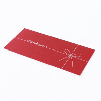 MARUAI（マルアイ）　ギフト券封筒　thank　you　レッド　JM-GF-TR　アッシュコンセプト　KONCENT（コンセント）　1袋（5枚入）