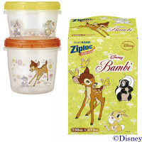【数量限定】ディズニーバンビ　ジップロックスクリューロック　473ml+730ml（各1個入）　旭化成ホームプロダクツ
