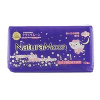 ナプキン 多い日の夜用 羽つき 29cm ナチュラムーン 1個（10枚）ノンポリマートップシート天然コットン100%