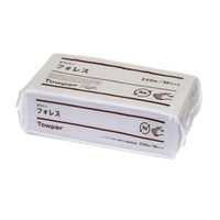 ペーパータオル タウパーフォレス Mサイズ シングル 木材パルプ配合再生紙 1個（250枚入） 日本製紙クレシア