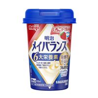 明治 メイバランスMiniカップいちごヨーグルト味 1本 - アスクル