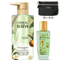 【ロハコ限定】ロレアル パリ　エルセーヴ エクストラオーディナリー オイル ボタニカル　3in1シャンプー+オイルミニ