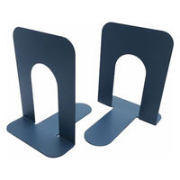 【アウトレット】カール事務器 カラーブックエンド（中） ブルー No.266-B   1組（2個入）