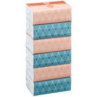 ティッシュペーパー　200組×6個×12パック　オリジナルソフトパックティッシュ　3/4サイズ　FSC認証紙　1ケース（12パック入）　アスクル オリジナル