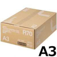 アスクル リサイクルコピーペーパー　R70 高白色タイプ　白色度90% A3 1箱（500枚入×3冊）  オリジナル