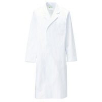 KAZEN メンズ診察衣S型長袖（ドクターコート） 医療白衣 ホワイト シングル M 110-20（直送品）
