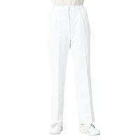 KAZEN レディススラックス 医療白衣 ホワイト 5L 192-10（直送品）