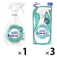 （セット品）ファブリーズ 布用 W除菌＋消臭 本体+詰め替え3個セット 消臭スプレー Ｐ＆Ｇ