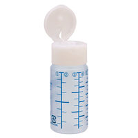 金鵄製作所 NK投薬瓶（30mL）ワンタッチキャップ（ホワイト） 本体色:透明 青色目盛り 未滅菌 1袋（100本入）